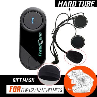 Freedconn T-COM Os Bluetooth Interphone Motorhelm Draadloze Headset Intercom 3 Rijders Voor Agv Hjc Shark Helm single HARD
