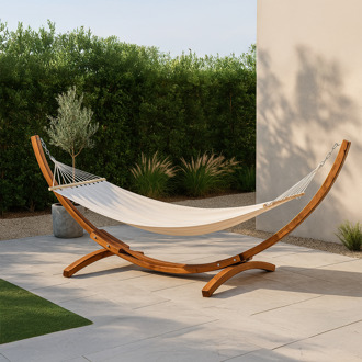 Freeke hangmat beige - met standaard