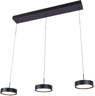 Freelight Hanglamp Alieno 3 lichts L 90 cm comfortlift zwart