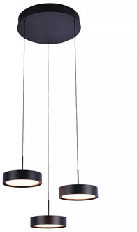 Freelight Hanglamp Alieno 3 lichts Ø 33 cm comfortlift zwart