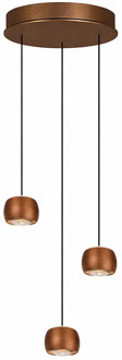 Freelight Hanglamp Cosmo 3 lichts Ø 35 cm comfortlift brons goud