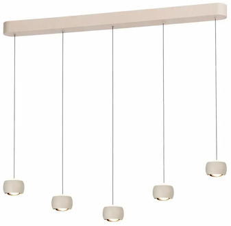 Freelight Hanglamp Cosmo 5 lichts L 120 cm comfortlift beige