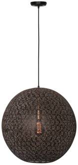 Freelight Hanglamp Oronero, Ø 60 cm, zwart/goud, metaal zwart, goud