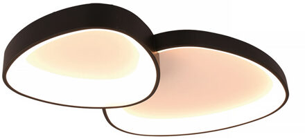 Freelight Plafondlamp Organico L 58 cm zwart