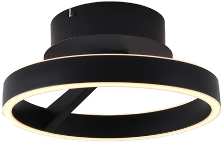 Freelight Plafondlamp Pilota Ø 30 cm zwart