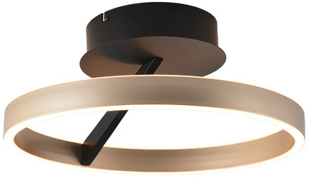 Freelight Plafondlamp Pilota Ø 40 cm zwart goud