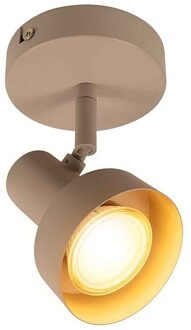 Freelight Spot Lunata 1 lichts Ø 10 cm beige