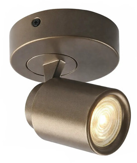 Freelight Spot Razza 1 lichts GU10 brons goud