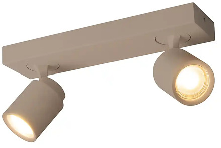 Freelight Spot Razza 2 lichts L 32 cm GU10 beige