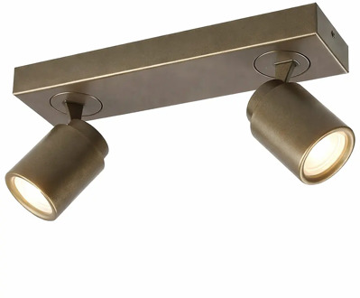 Freelight Spot Razza 2 lichts L 32 cm GU10 brons goud