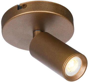 Freelight Spot Scolo 1 lichts Ø 10 cm brons goud