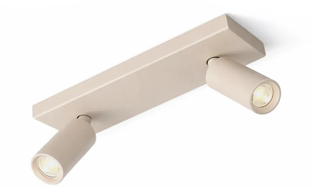 Freelight Spot Scolo 2 lichts L 28 cm beige