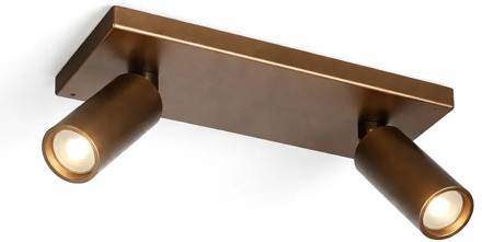 Freelight Spot Scolo 2 lichts L 28 cm brons goud