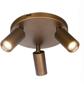 Freelight Spot Scolo 3 lichts Ø 18 cm brons goud