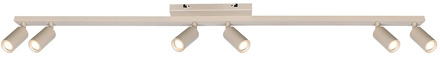 Freelight Spot Scolo 6 lichts L 119 cm beige