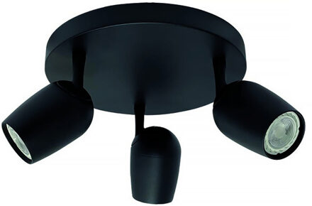 Freelight Spot Trova 3 lichts Ø 25 cm zwart