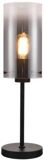 Freelight Tafellamp Ventotto Zwart & Smoke Glas 58cm
