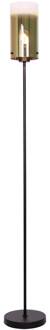 Freelight Ventotto vloerlamp, zwart/goud, hoogte 165 cm, metaal/glas zwart, goud