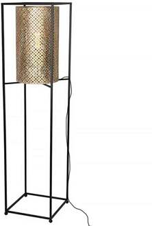 Freelight Vloerlamp Petrolio H 152 cm B 35 cm goud zwart