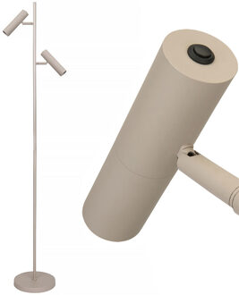 Freelight Vloerlamp Undici 2 lichts H 150 cm beige