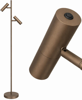 Freelight Vloerlamp Undici 2 lichts H 150 cm brons goud