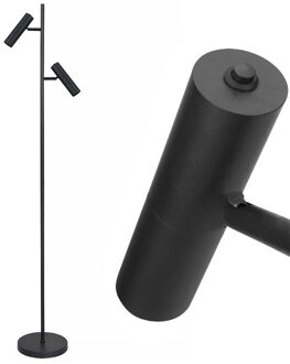 Freelight Vloerlamp Undici 2 lichts H 150 cm zwart