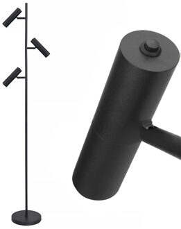 Freelight Vloerlamp Undici 3 lichts H 165 cm zwart