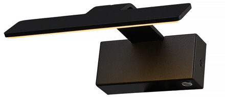 Freelight Wandlamp Dali L 20 cm zwart