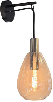 Freelight Wandlamp Dorato H 60 cm zwart goud