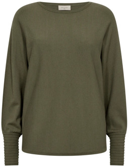 FREEQUENT Flow Groene Pullover Freequent , Green , Dames - L,Xs