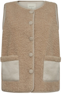 FREEQUENT Lamby taupe Freequent , Beige , Dames - L,S,Xs