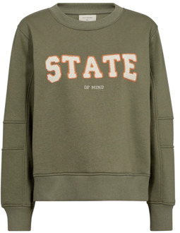 FREEQUENT State of Mind Sweater Freequent , Green , Dames - 2Xl,S