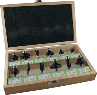 Freesset | hardmetaal schacht-d. 8 mm | 12-delig | 1 stuk - 973CT12A06 - 973CT12A06