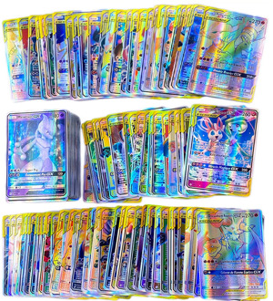 French Pokemon Card 100 Tag Team 200 Gx and 300GX English for Shining Battle Carte Card Game For Children Toy