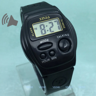 French Talking Wrist Watch Multifunctional Electronic Sports Watches with Alarm 665TF