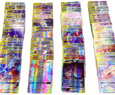 French Version Pokemon 50Pcs TAG TEAM Shining Frenchs Cards Game Battle Carte Trading Cards Game Children Toy