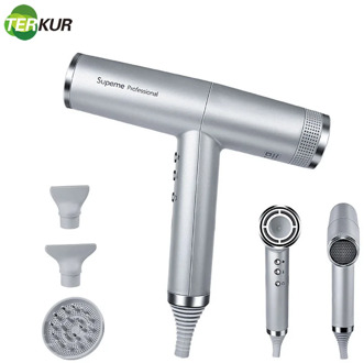 Frequency Conversion Professional Salon Ionic Hair Dryer Portable Negative Ion Bolwdryer With Diffuser and 2 Concentrated Nozzle
