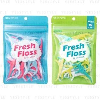 Fresh Disposable Plastic Stemmed Dental Floss Non Flavor - 50 pcs