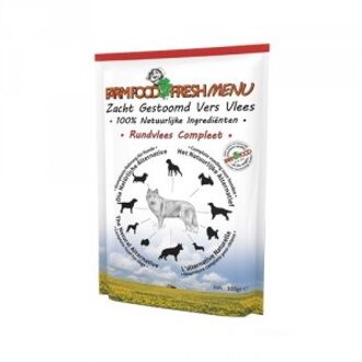 Fresh Menu Rundvlees - Hondenvoer - 6 x 300 g