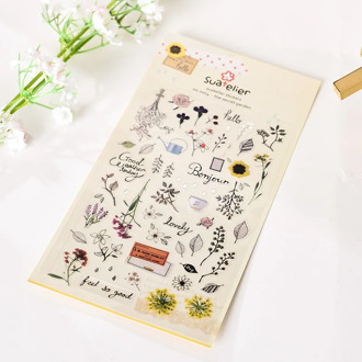 Fresh Style Secret Garden Adhesive Stickers Scrapbooking DIY Decoration Stickers Mobile Phone Stickers