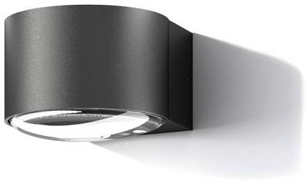 Frey LED wandlamp IP65 1x6W zwart zwart, helder