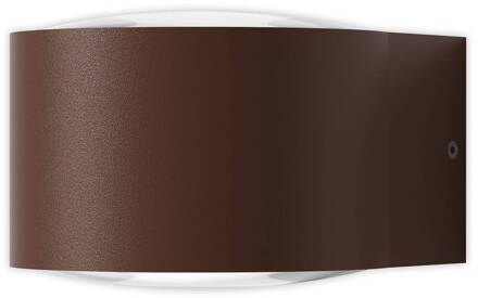 Frey LED wandlamp IP65 2x6W corten corten, helder