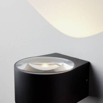 Frey LED wandlamp IP65 2x6W zwart zwart, helder