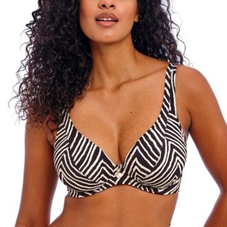 Freya Fiji Falls High Apex Bikini Top * Actie * Zwart - D 85,E 75,E 80,E 85,F 70,F 80,F 85,G 65,G 70,G 75,G 80,H 65