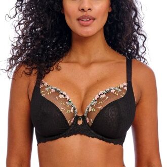 Freya Love-Haze Plunge Bra * Actie * Zwart - E 70,E 75,F 70,F 75,G 65,G 75,G 80,H 75,I 70,I 75