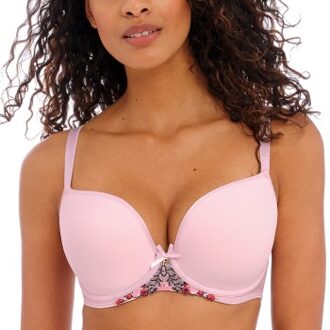 Freya Show Off Underwired Moulded Plunge Bra * Actie * Zwart,Roze - E 80,I 70,I 80