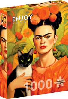 Frida Kahlo and Her Cat Puzzel (1000 stukjes)