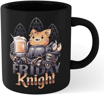 Friday Knight Mug - Black Zwart