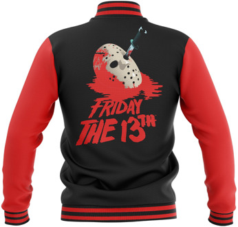 Friday the 13th Final Chapter Varsity Jacket - Black/Red - XL