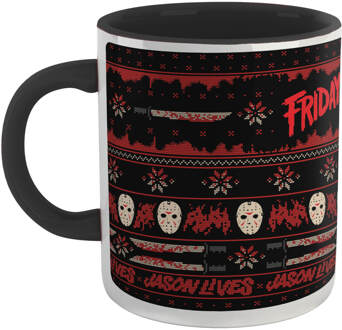 Friday the 13th Jason Lives Mug - Black Zwart